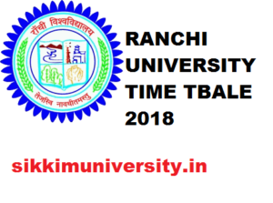 Ranchi University Exam Schedule Routine 21 Exam Time Table For Ba om Bsc Ug Pg Exam Scheme