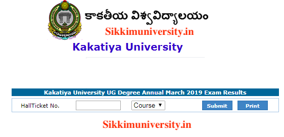 Kakatiya University  Degree Download 2:4:6 Semester 2019