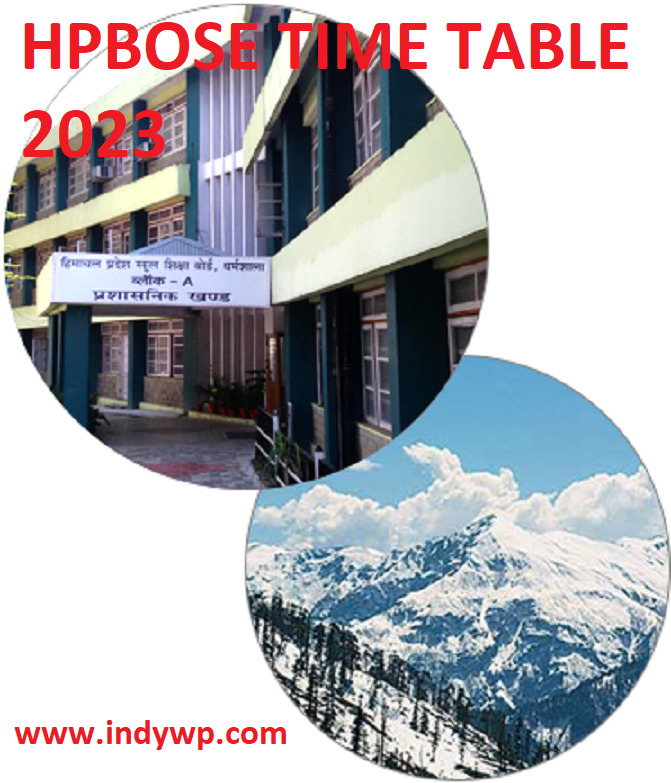 Hpbose 10th Class Date Sheet 2023 Download Himachal Board Matric Exam