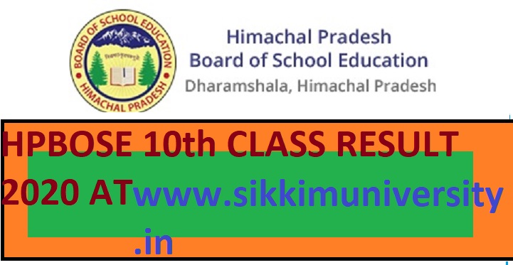 HP Board 10 Result 2020 - Himachal Pradesh Board Class 10th Result ...