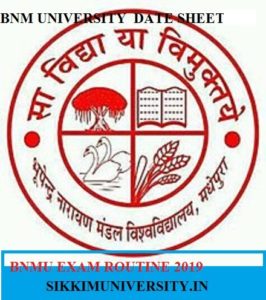 BNMU Ist, 2nd, 3rd Year Routine 2022 Download BSC BA BCOM Exam Time Table/Date Sheet 1