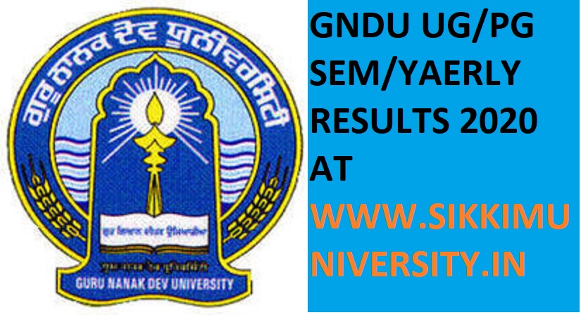 GNDU RESULTS 2021 B.ED BA BSC BCOM BBA BCA MA MSC EXAM 1st/2nd/3rd/4th ...