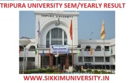 Tripura University Result 2022 for Part I,II, III Year BSC, BA, BCOM, MA, MCOM, MSC Exam 1