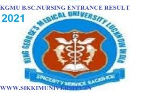 KGMU B.Sc Nursing Result/Merit List 2021 - Check BSC Nursing Entrance Exam Cut Off Marks & Score Card 1