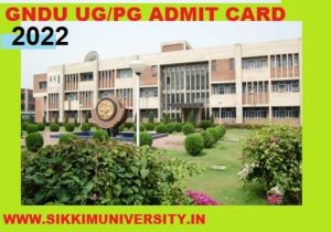 GNDU Ist, 2nd, 3rd Year Admit Card 2022, Guru Nanak Dev University Part I, II, III Roll No. Slip Download 1