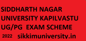 Siddharth University Exam Scheme 2022 - Siddharth University Ist/2nd/3rd B.Ed BA BSC BCOM MA Exam Date Sheet 2022 Download 1