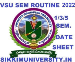 VSU Degree Exam Schedule Nov/Dec 2022 - Vikrama Simhapuri University 1/3/5 Sem Time Table 2022 1
