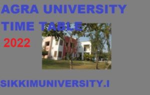 Agra University BA BSC BCOm Exam Schedule 2022 - DBRAU BA BSC BCom Ist, 2nd, 3rd Time Table 2022 1