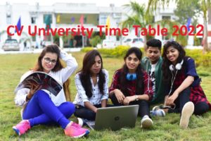 CV Raman University UG/PG Time Table 2022 - Cvru.ac.in PGDCA MBA Exam Date Sheet 2022 1