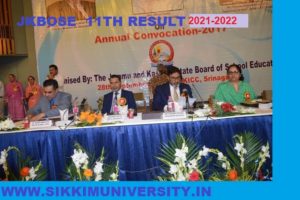 JK Board 11th Result 2022 (Annual) Winter Zone Jammu and Kashmir Divn. 1