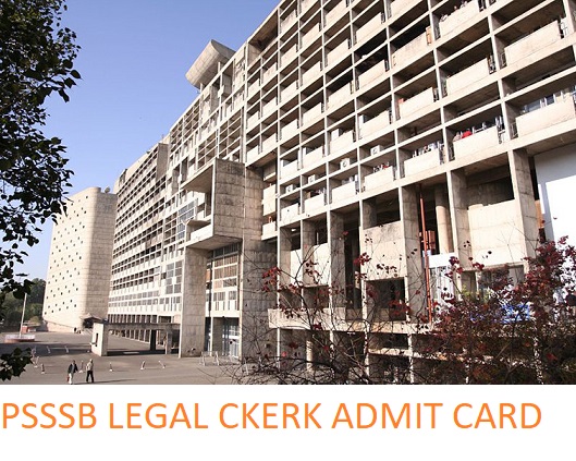 PSSSB Admit Card 2021 for Legal Clerk Exam Hall Ticket & Date of Exam at Sssb.punjab.gov.in 1