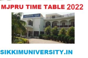 MJPRU Exam Schedule 2022 - MJP Rohkilhand University Part I, II, III Year UG Exam Time Table 1