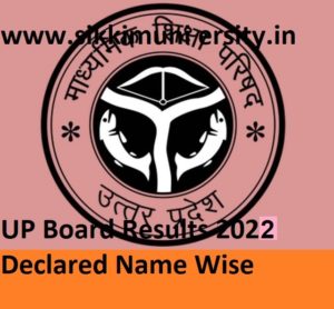 UP Board Results 2022 Declared Name Wise/Roll No.Wise at Upresults.nic.in 2