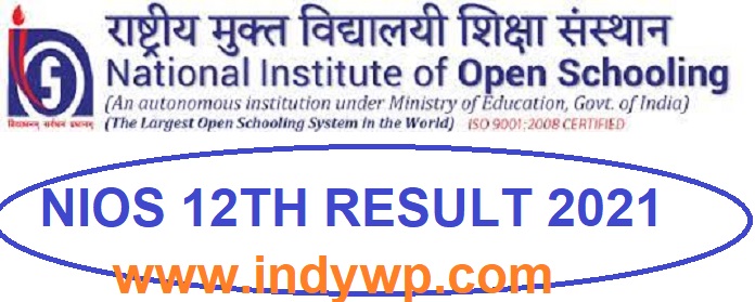 NIOS June Exam For 12th Class Result 2021 Name Wise Download at Nios.Ac.In 1