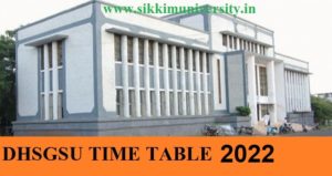 DHSGSU Ist/2nd/3rd Year Time Table 2022 - GHSGS University BA BCOM BSc Date Sheet 2022 Download 1