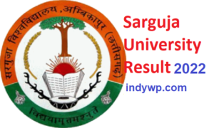 Sarguja University B.A Ist/ 2nd/ 3rd Year Result 2022 - Sarguja Vishwavidyalaya BA Result 2022 1