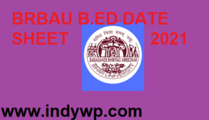 BRABU Ist & 2nd year B.Ed Date Sheet 2022 -Brabu.net B.Ed Exam Time Table /Routine 2022 1