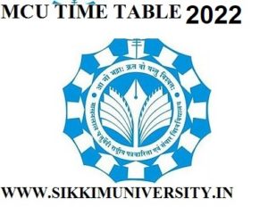MCU Bhopal Time Table/Date sheet 2022 - Makhanlal University PG/UG Exam Routine 2022 1