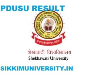 PDUSU BA IInd year Result 2022 Shekhawati University BA I, II, III name Wise Result Regular & Private 1
