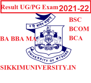 Mysore University Result 2022 BBA MA B.A B.Sc BCOM Updated Result 1