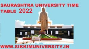 Saurashtra University Time Table 2022, BA BCOM BSC MA Part Ist, 2nd, 3rd Exam Date 1