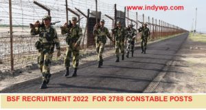 BSF Recruitment 2022 for 2788 Constable Tradesman Online Apply @Bsf.gov.in 1