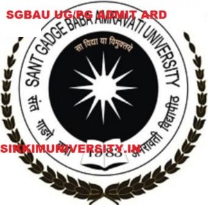 SGBAU Admit Card Winter 2022 Ist/3rd/5th Sem Hall ticket Download 1