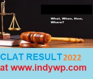 CLAT Results/Cutoff Marks 2022, Common Law Admission Test Rank Card/Merit List 2022 1
