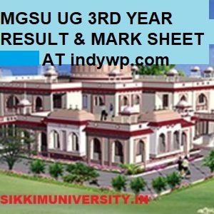 MGSU BA 3rd Year Results 2022 Name Wise, MGS University BA Roll Number Wise Results 2022 1